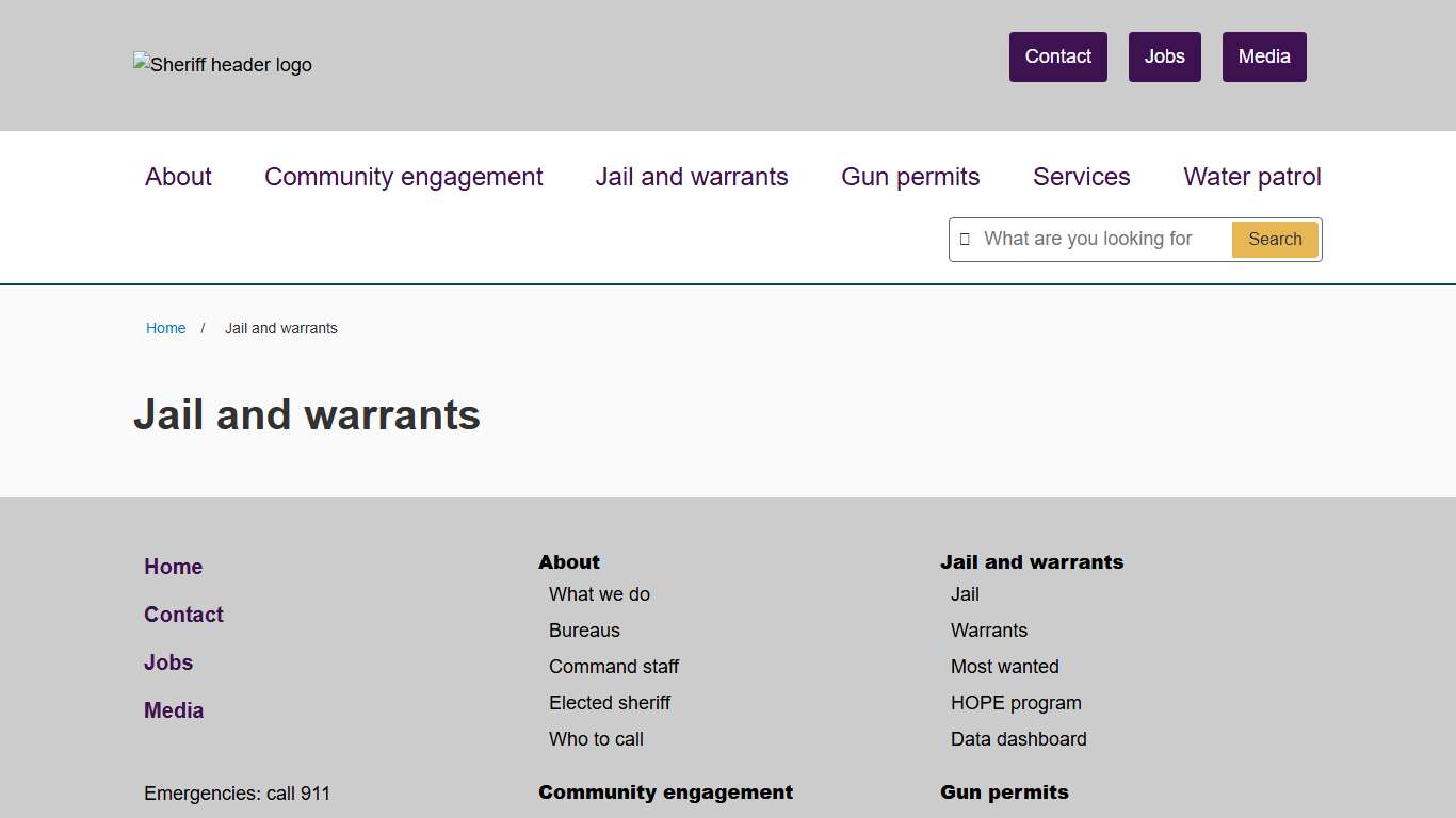 Jail and warrants Hennepin County Sheriff's Office