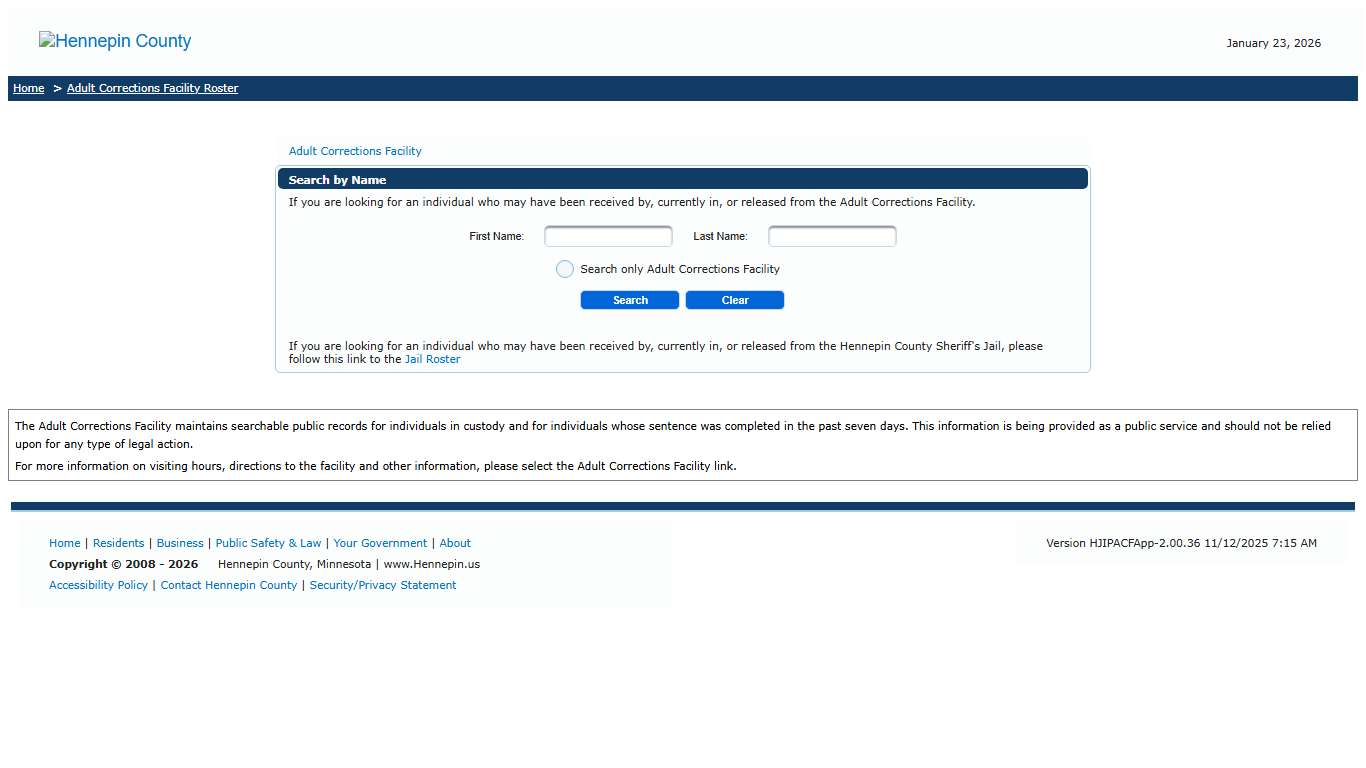 Search by Name ACF Roster